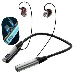 H6 Magnetic Neckband Bluetooth Earphones HD Mic & Stereo Bass Wireless Headset