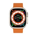 Wiwu SW01 Ultra Smartwatch Gold Case with Orange Sport Band
